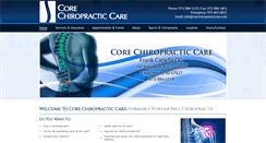 Desktop Screenshot of corechiropracticcare.com